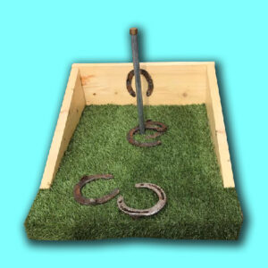 Oud Hollandse spellen hoefijzer gooien