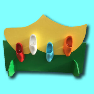 Oud Hollandse spellen klomp gooien