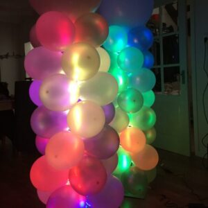 Ballonnen pilaren met led
