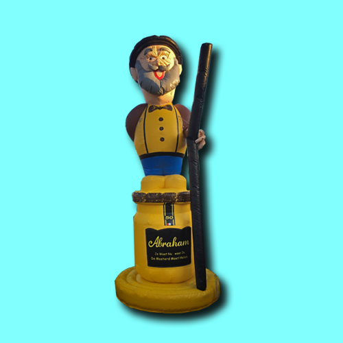 opblaas figuren abraham mosterd