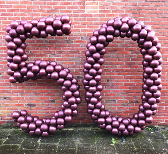 Ballonnen pilaar cijfer 50