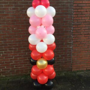 Ballonen pilaar Kerstman