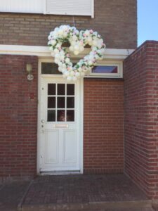 ballonnen hangend hart wit