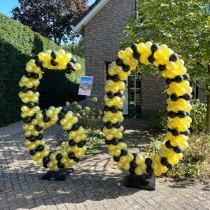 Ballonnenpilaren 60 Goud zwart