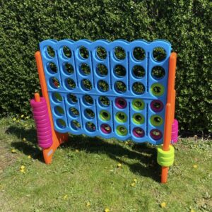 Vier op een rij blauw roze groen