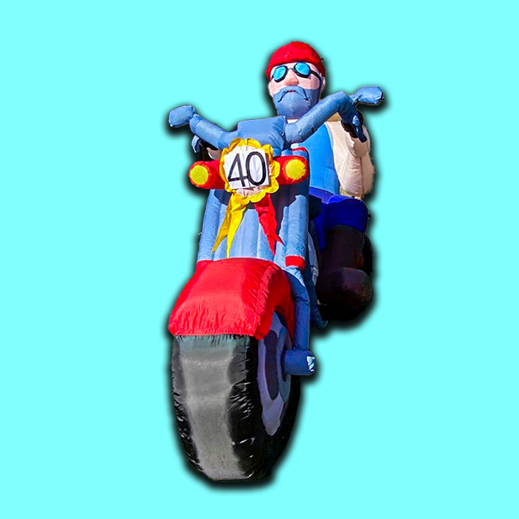 Abraham pop op een Motor - Afbeelding 2