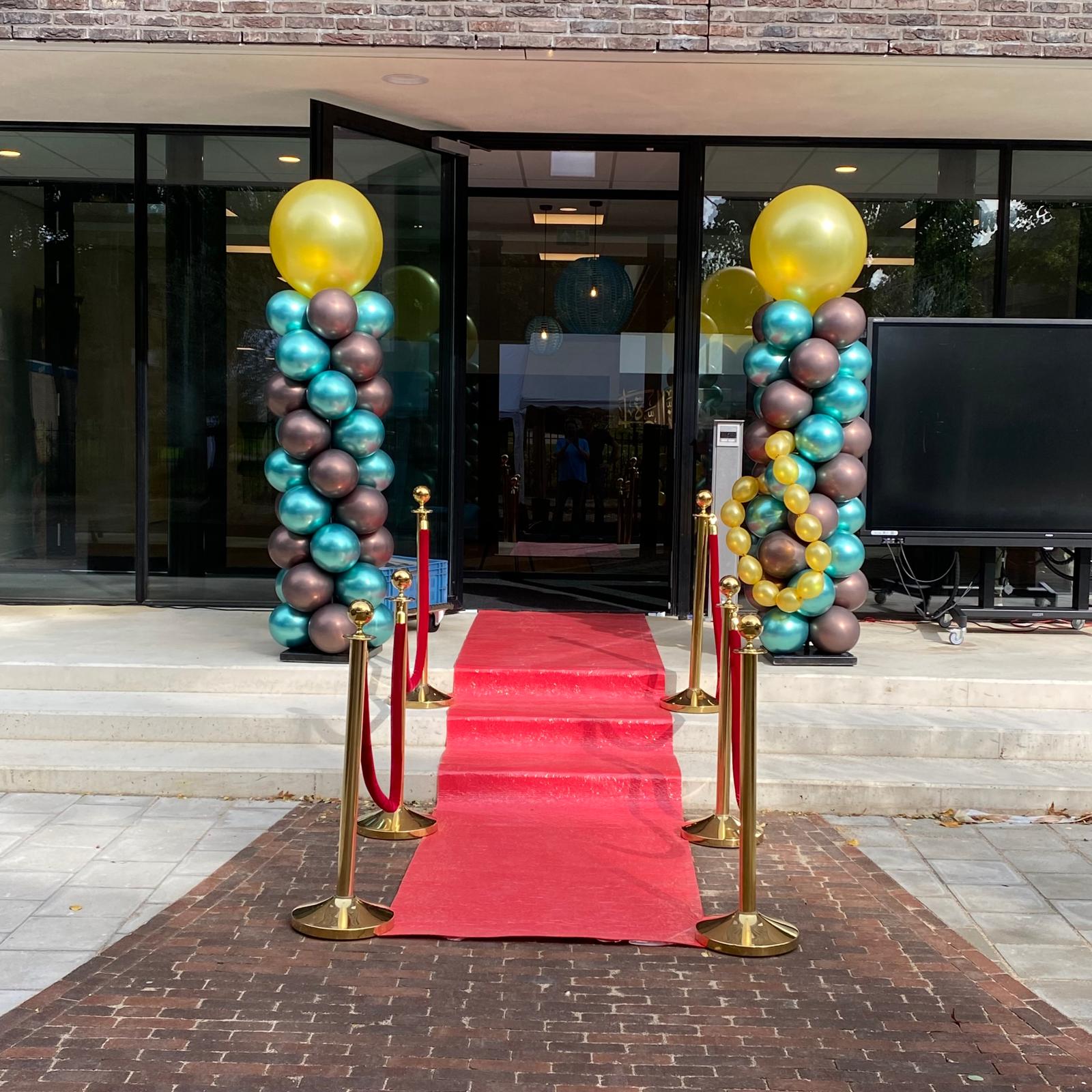 Ballonnen pilaren groen koper