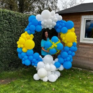 Ballonnen organische Selfie Frame