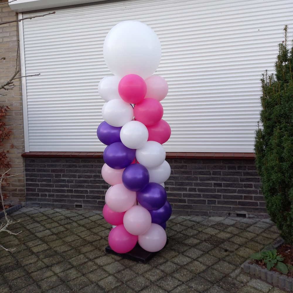 Ballonpilaar met topballon